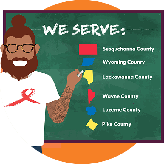 We serve: Susquehanna County, Wyoming County, Lackawanna County, Wayne County, Luzerne County, Pike County